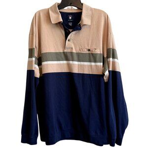 Vintage Ivy Crew Mens Pullover Classic Preppy Longsleeve Shirt - Size XL